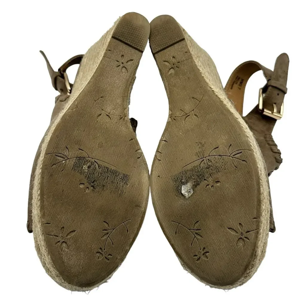 Report Suede Espadrille Wedges